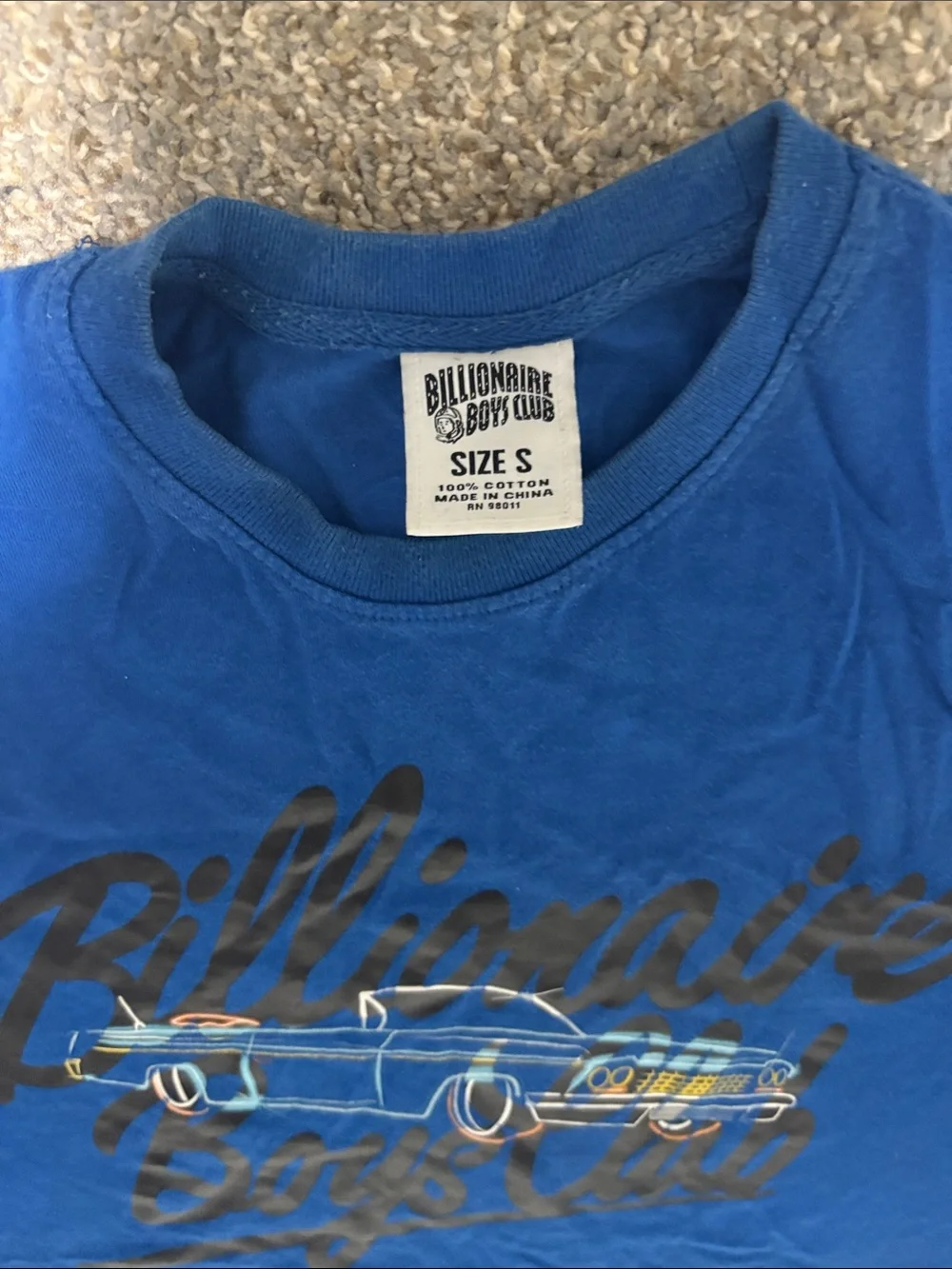Billionaire Boys Club Royal Blue Car Graphic Tee